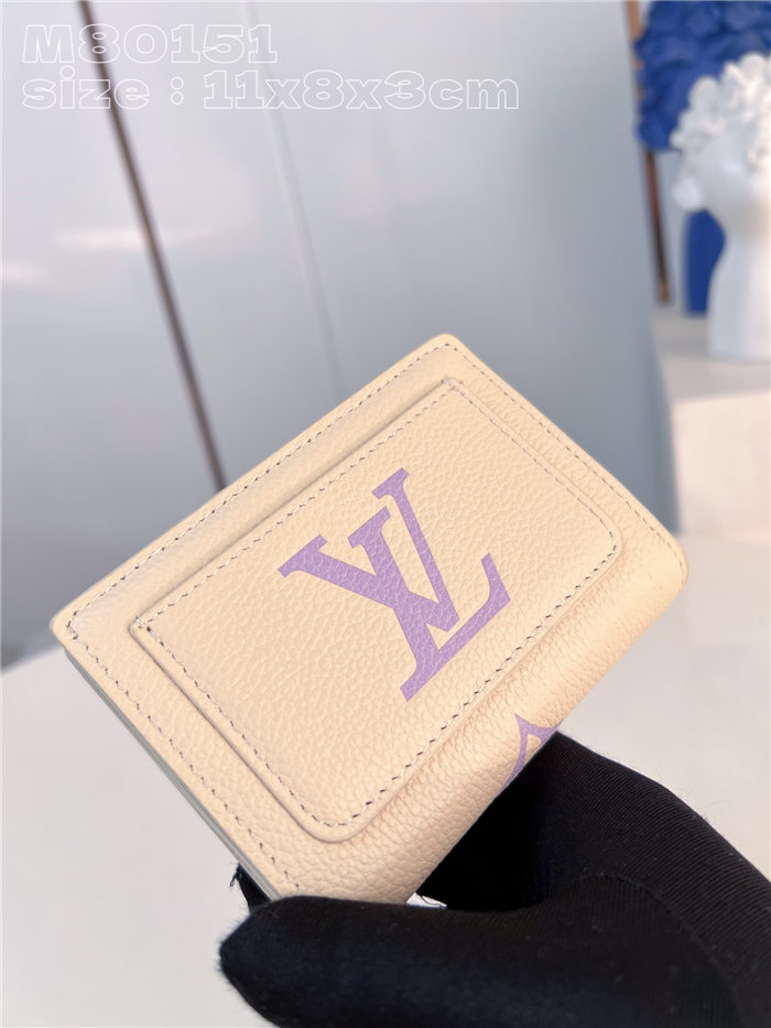 Louis Vuitton CLÉA WALLET Monogram Empreinte M80151 Purple High