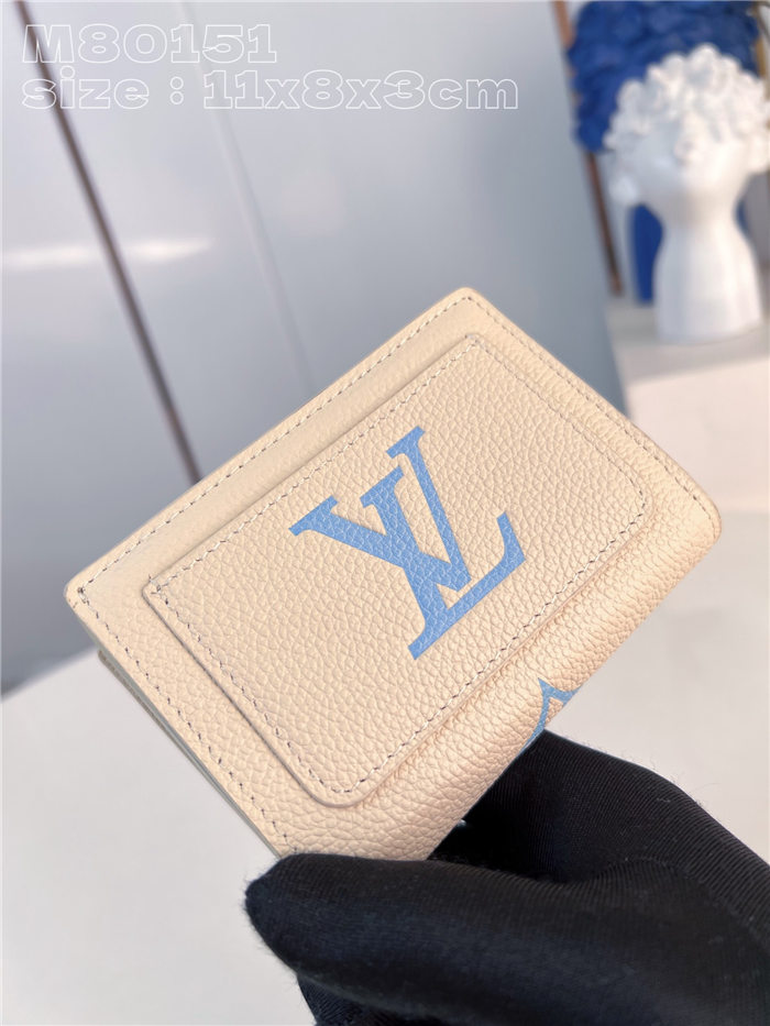 Louis Vuitton CLÉA WALLET Monogram Empreinte M80151 Blue High