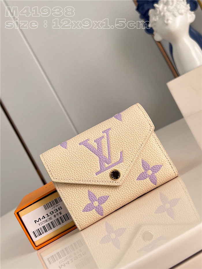 Louis Vuitton VICTORINE WALLET Monogram Empreinte M41938 Purple High