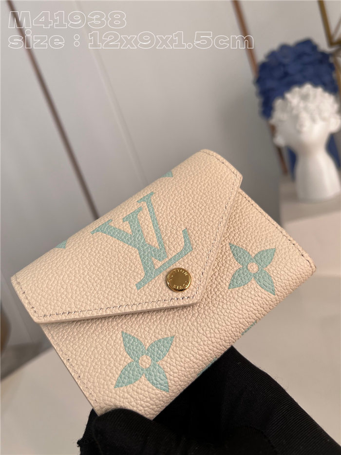 Louis Vuitton VICTORINE WALLET Monogram Empreinte M41938 Green High