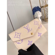 Louis Vuitton SARAH WALLET Monogram Empreinte M81049 Purple High