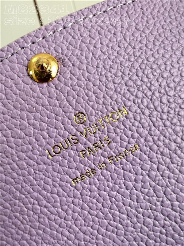 Louis Vuitton EMILIE WALLET Monogram Empreinte M82341 Purple High