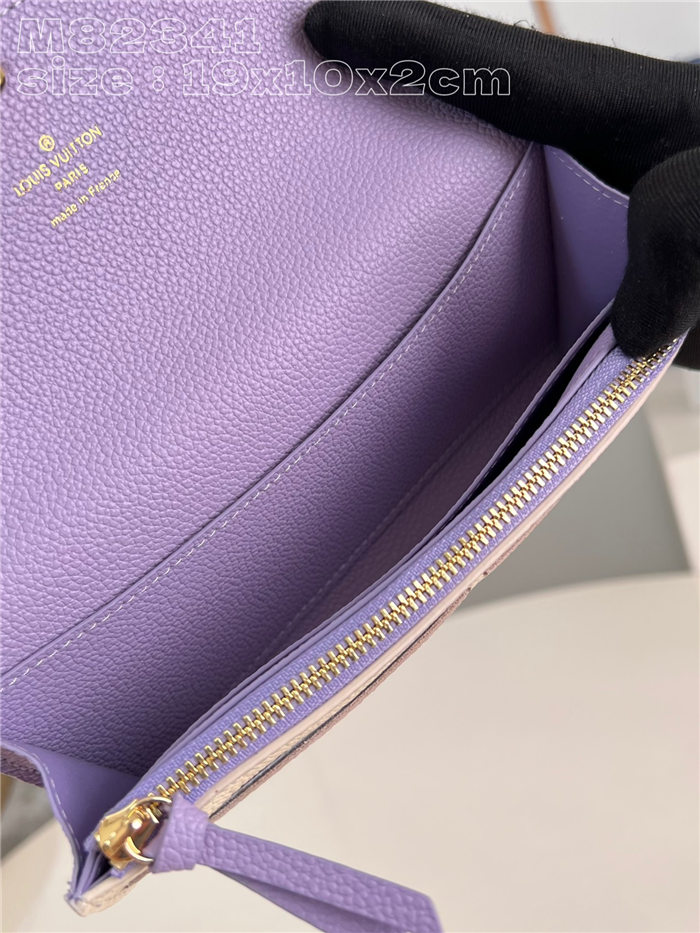 Louis Vuitton EMILIE WALLET Monogram Empreinte M82341 Purple High