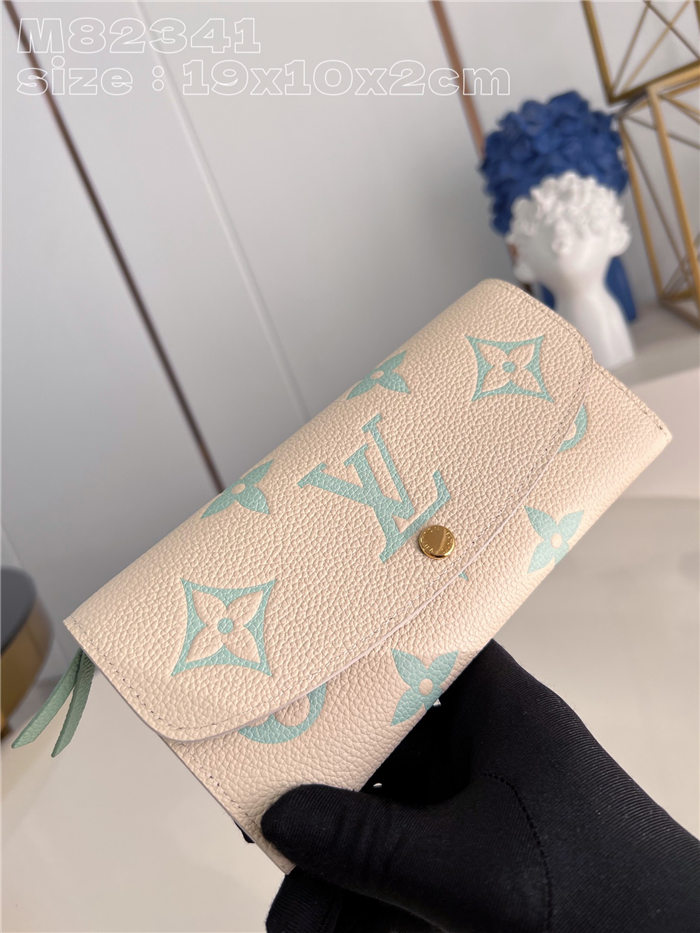 Louis Vuitton EMILIE WALLET Monogram Empreinte M82341 Green High