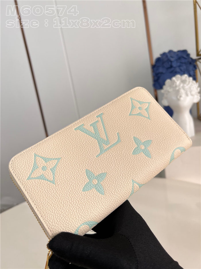 Louis Vuitton ZIPPY WALLET Monogram Empreinte M69794 Green High