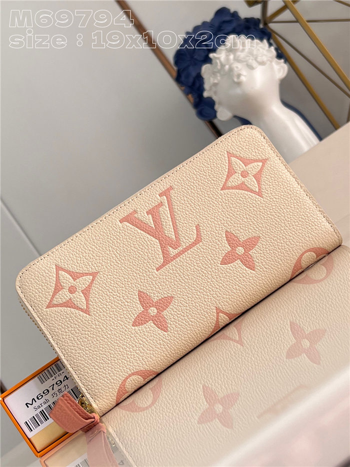 Louis Vuitton ZIPPY WALLET Monogram Empreinte M69794 Chocolate High