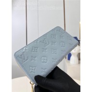 Louis Vuitton ZIPPY WALLET Monogram Empreinte M83225 Blue High