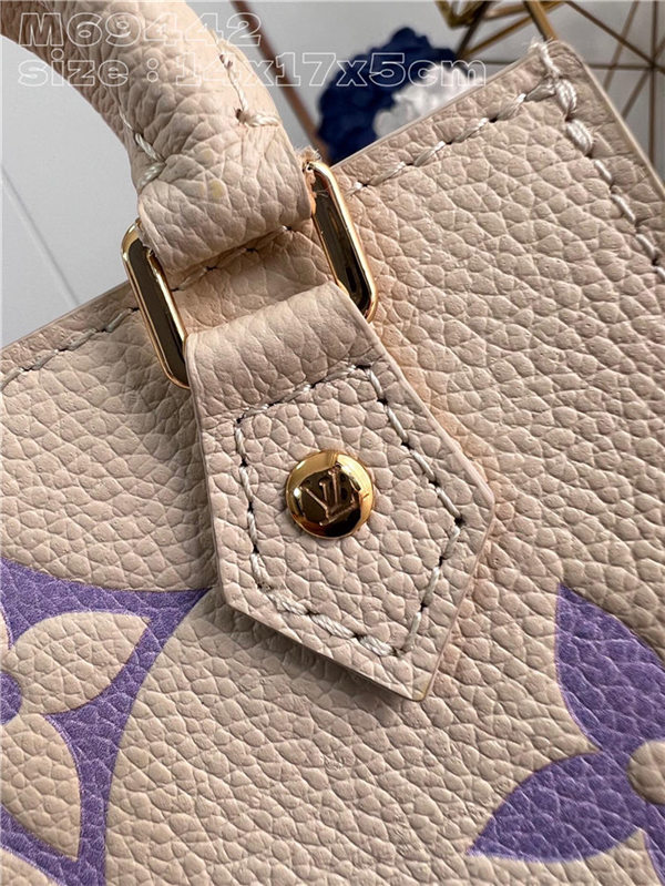 Louis Vuitton PETIT SAC PLAT Monogram Empreinte M69442 Purple High