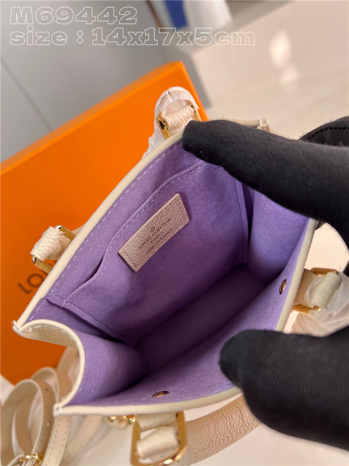 Louis Vuitton PETIT SAC PLAT Monogram Empreinte M69442 Purple High