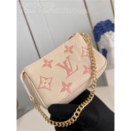 Louis Vuitton MINI POCHETTE ACCESSOIRES Monogram Empreinte M58009 Chocolate High