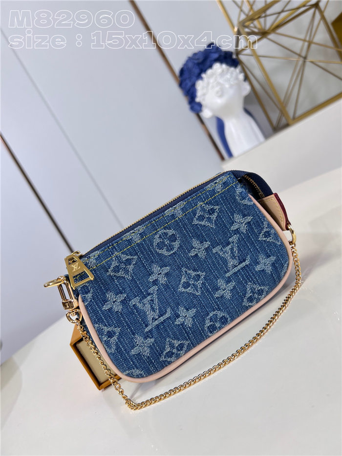 Louis Vuitton MINI POCHETTE ACCESSOIRES M82960 Denim High