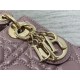 MINI LADY Dior BAG Cannage Lambskin Gold Metal Pink High