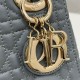 MINI LADY Dior BAG Cannage Lambskin Gold Metal Grey-Stone High