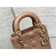 MINI LADY Dior BAG Cannage Lambskin Gold Metal Blush High