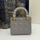 MINI LADY Dior BAG Cannage Lambskin Gold Metal Grey High