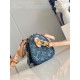 Louis Vuitton NANO SPEEDY Monogram jacquard denim Blue M82950 High