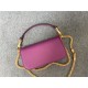 Valentino Garavani MINILOCO Crossbody Bag Calfskin Leather Purple High