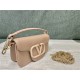 Valentino Garavani MINILOCO Crossbody Bag Calfskin Leather Nude-Pink High