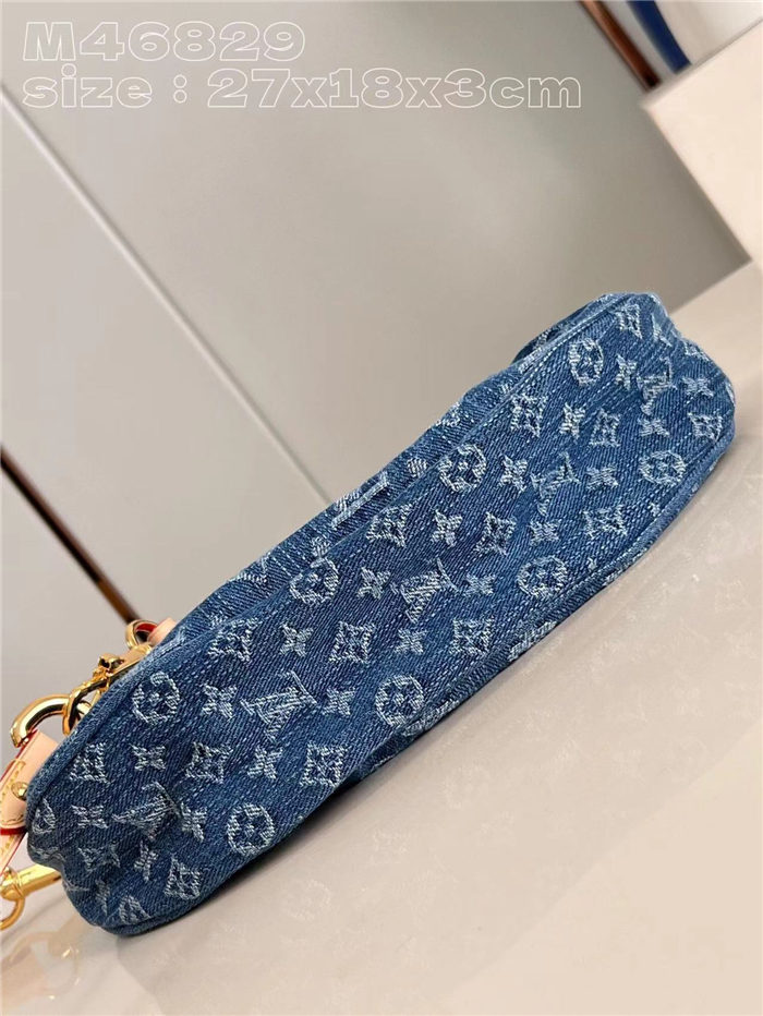 Louis Vuitton Sunset Handbag Monogram Denim canvas M46829 High