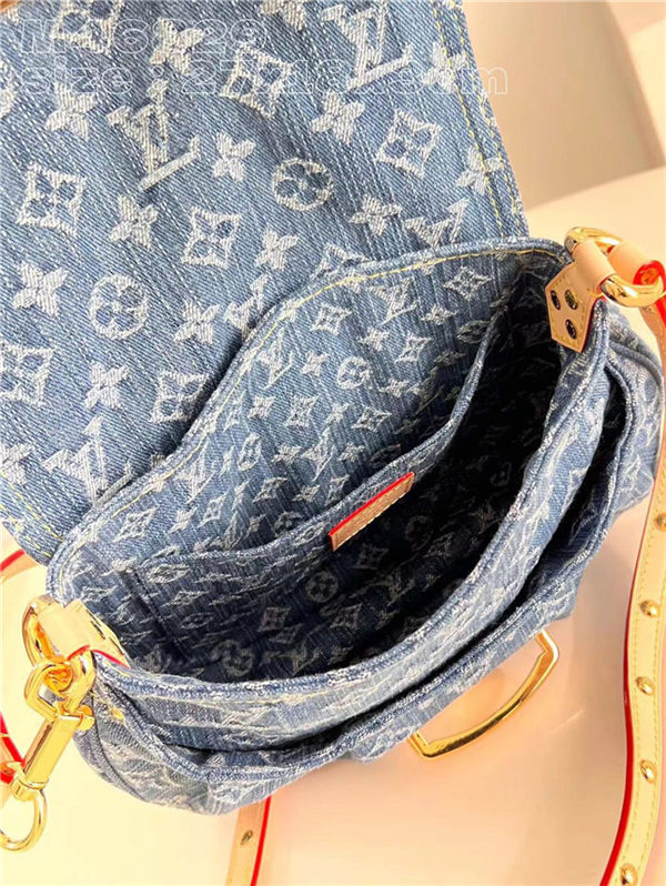 Louis Vuitton Sunset Handbag Monogram Denim canvas M46829 High