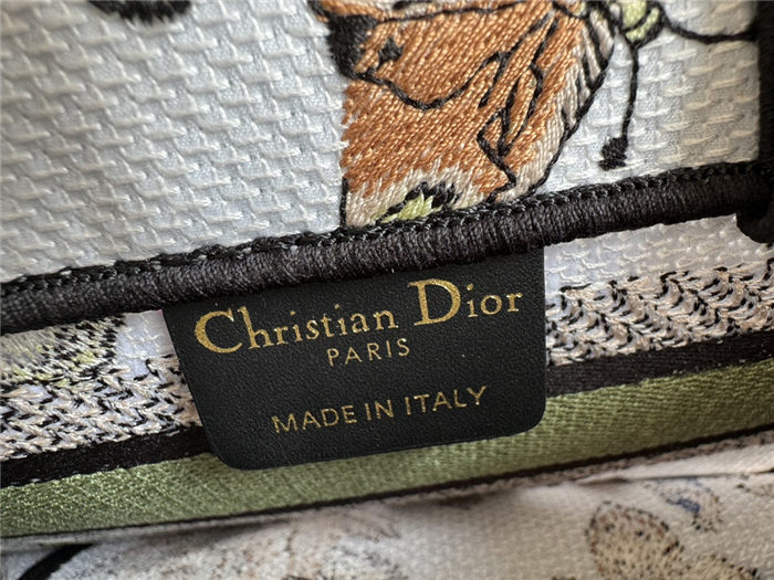 MINI Dior BOOK TOTE Toile de Jouy Mexico Embroidery With Strap High