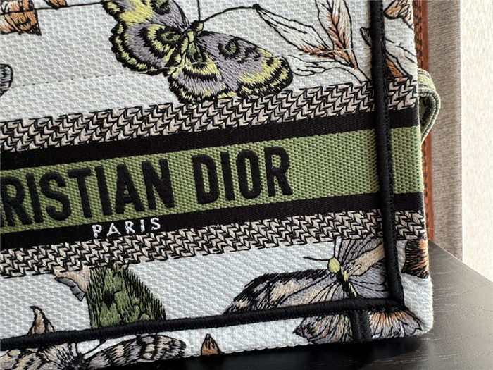 MINI Dior BOOK TOTE Toile de Jouy Mexico Embroidery With Strap High