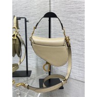 Mini SADDLE BAG Grained Calfskin Beige High