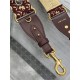 SHOULDER STRAP Dior Oblique Embroidered Burgundy High