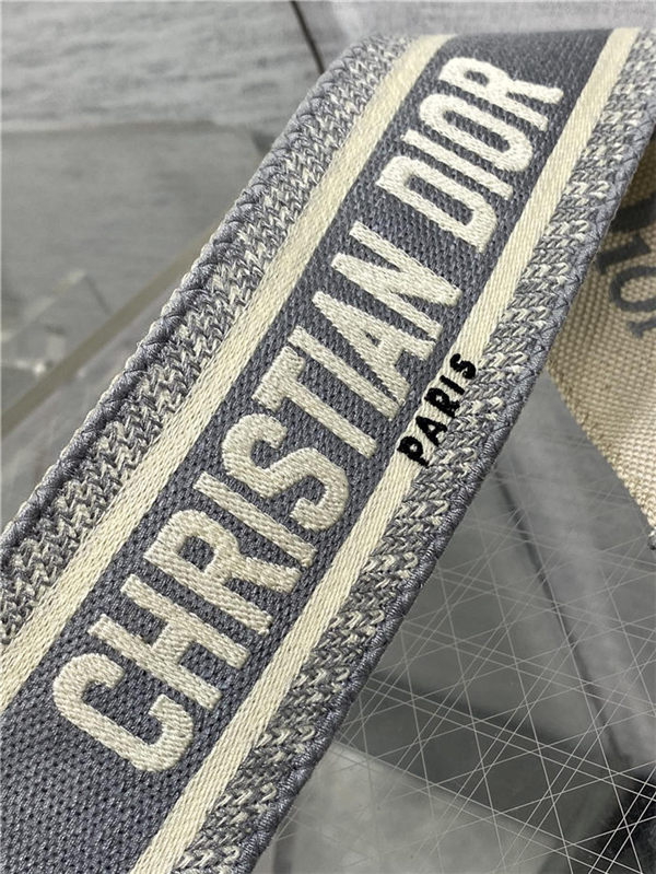 SHOULDER STRAP 'Christian Dior' Embroidery Grey High