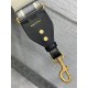 SHOULDER STRAP 'Christian Dior' Embroidery Grey High