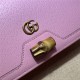 Gucci Diana mini bag with bamboo 696817 Leather Pink High