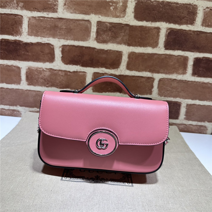 Gucci PETITE GG MINI SHOULDER BAG 739722 Leather Pink High