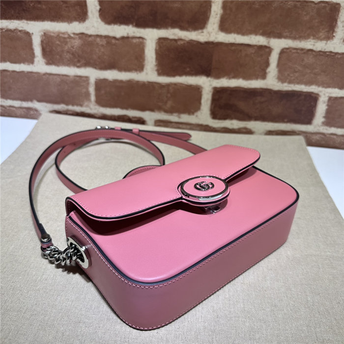 Gucci PETITE GG MINI SHOULDER BAG 739722 Leather Pink High