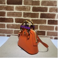 Gucci Diana mini tote bag 715775 Leather Orange High