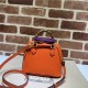 Gucci Diana mini tote bag 715775 Leather Orange High