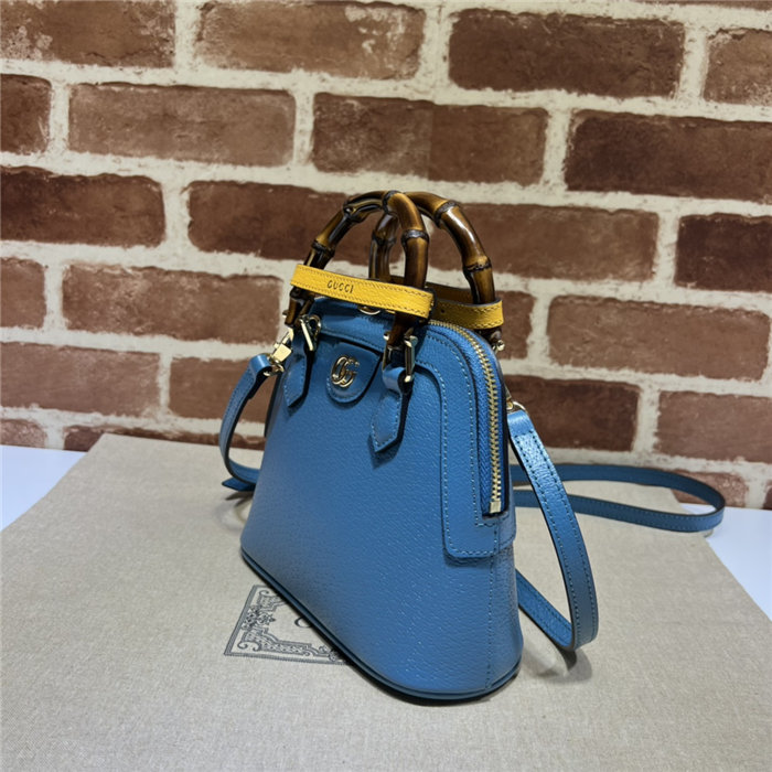 Gucci Diana mini tote bag 715775 Leather Blue High