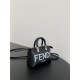 Fendi By The Way Mini Boston bag leather Black-White High