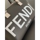 Fendi By The Way Mini Boston bag leather Black-White High