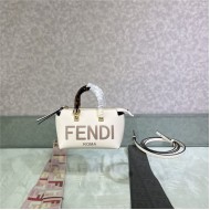 Fendi By The Way Mini Boston bag leather White High