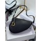 SADDLE SHOULDER POUCH Goatskin Black High