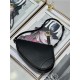 SADDLE SHOULDER POUCH Goatskin Black High