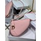 SADDLE SHOULDER POUCH Goatskin Pink High