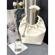 Squeeze bag SMALL in nappa lambskin White High