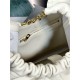 Squeeze bag SMALL in nappa lambskin White High