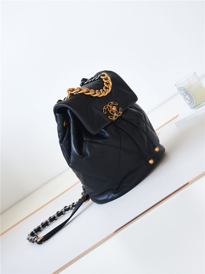 Chanel 19 BACKPACK AS4223 Lambskin Black A