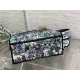 MEDIUM LADY D-LITE BAG Flowers Constellation Embroidery High