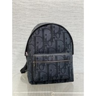 Dior RIDER BACKPACK Maxi Dior Oblique Jacquard Black High