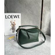 Small Puzzle bag in classic calfskin Bottle Green High