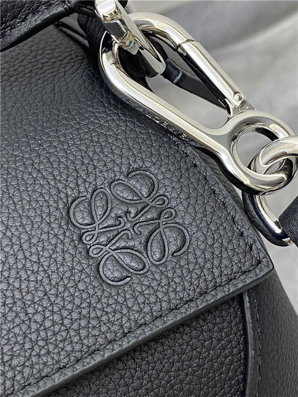 Small Puzzle bag in soft grained calfskin Black High