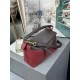 Small Puzzle bag in classic calfskin Chocolate/Burgundy High